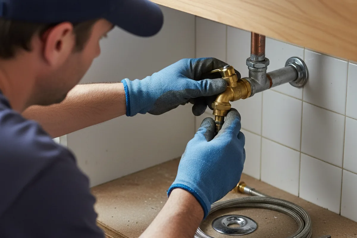 Shutoff valve and fitting work during Repiping in Dayton